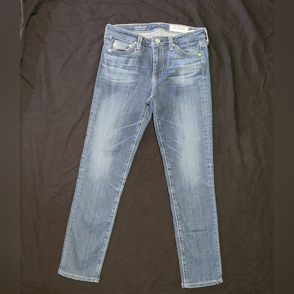 Women's AG Prima Crop Mid-Rise Cigarette- Sz 25, Gently Worn